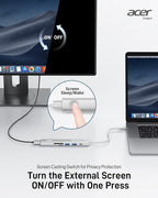Acer USB C HUB Multiport Adapter, 7 in 1 USB-C to HDMI Adapter - Image 8