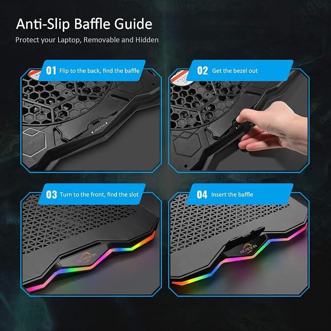 AICHESON Laptop Cooling Pad, Chill Pad - Image 6