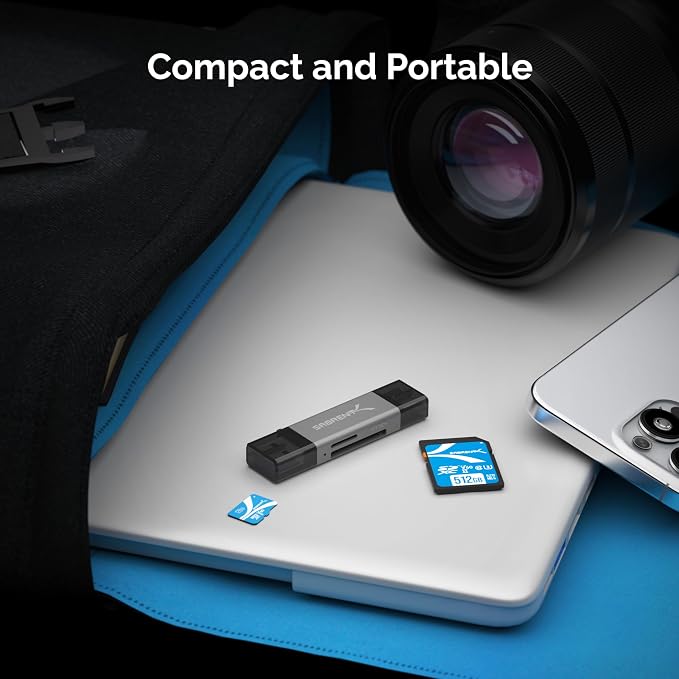 SABRENT SD Card Reader, High-Speed USB C to Micro SD Card Adapter, USB 3.0 OTG - Image 8