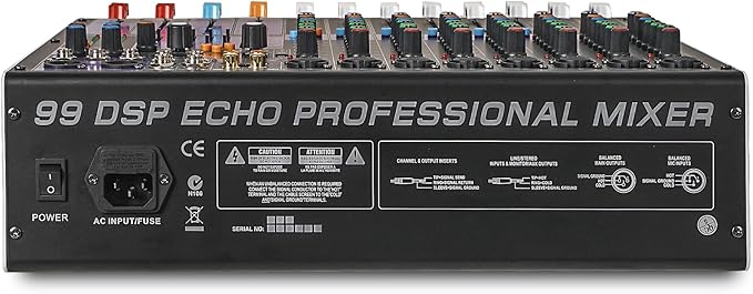 Sound Town 8-Channel Professional Audio Mixer - Image 2
