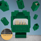 Everest RJ45 CAT6 Keystone Coupler in Green - Image 5