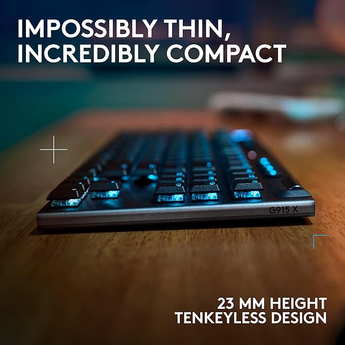 Logitech G915 X Lightspeed TKL Wireless Mechanical Gaming Keyboard, Double-Shot - Image 8