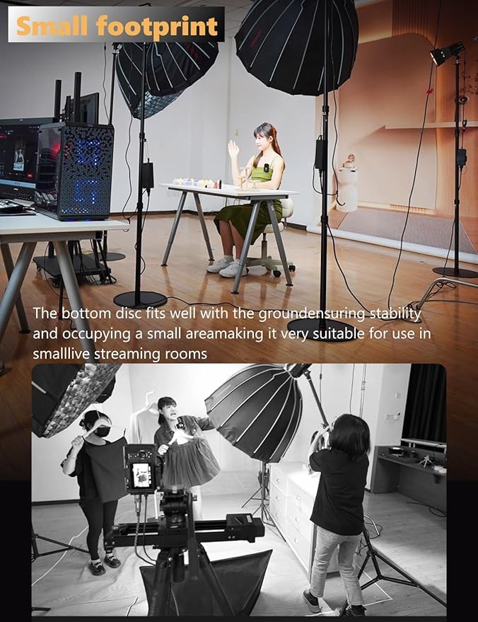 IFOOTAGE Cobra RB-A400, Aluminum Photography Light Stand Flat Base - Image 5