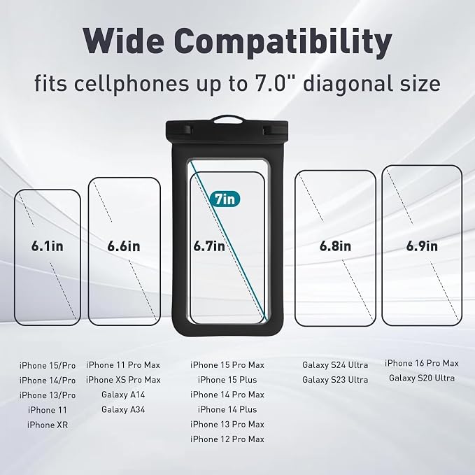 Floatable Waterproof Phone Pouch Case 2 pax - Image 2