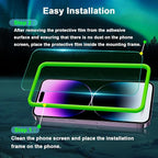 Blue Light Screen Protector for iPhone 14 Pro*2 Pack + 2 Pack Camera Lens - Image 5
