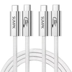 240W USB C Cable 6.6FT 2 Packs, USB4 Cable by SUMPK