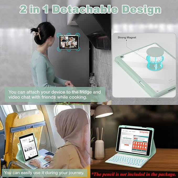 OYEEICE Keyboard Case for iPad 9th Generation - Image 7
