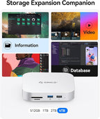 ORICO MiniMate SE Mac mini M4 2TB Storage & Docking Station, External SATA SSD - Image 3