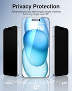 SMARTDEVIL 2 Pack for iPhone 15 Plus Privacy Screen Protector, Military Grade - Image 3