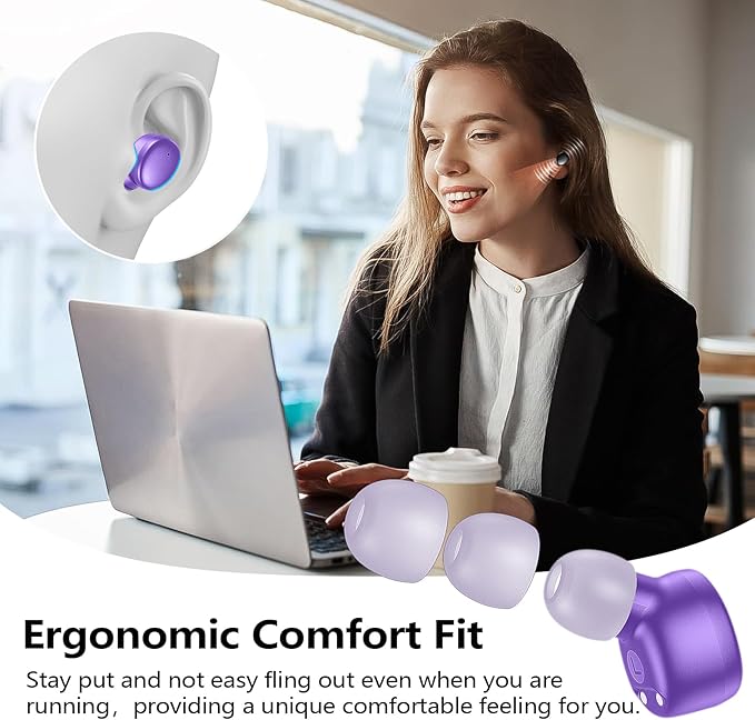 kurdene Wireless Earbuds Bluetooth 5.3 in Ear Buds Light Weight Headphones - Image 3