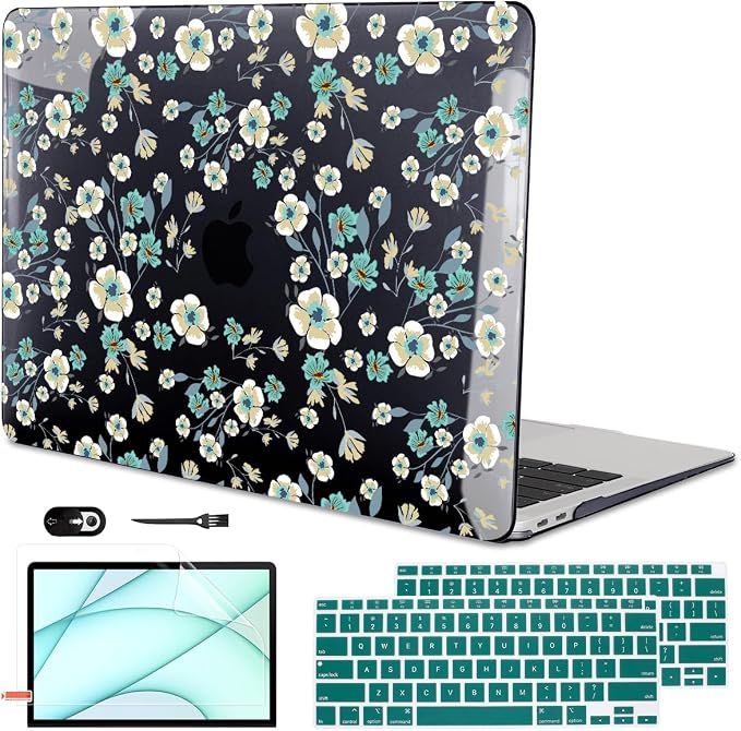 for MacBook Air 13 inch Case 2021 2020 2019 2018 Release M1 A2337 A2179 A1932 by LCMOCICO