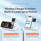 3-in-1 Foldable Wireless Charger - 15W Fast Wireless Charger - Image 2