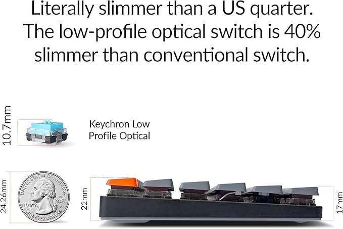 Keychron K3 75% Layout 84-Key Ultra-Slim Hot-Swappable Wireless Bluetooth - Image 6