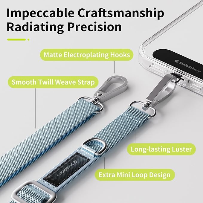 SWITCHEASY 20mm Adjustable Crossbody Phone Strap Compatible - Image 3
