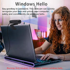 2K QHD Webcam with Windows Hello Facial Recognition, 4MP Computer Camera with - Image 2