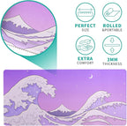 Purple Japanese Sea Wave Gaming Mouse Pad - Image 5