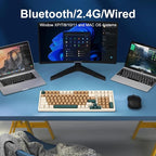 Merdia Wireless Mechanical Keyboard, Triple Mode 2.4G/USB-C/BT Gaming Keyboards - Image 6