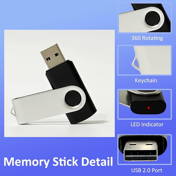 Thumb Drive 1GB USB Flash Drives 20 Pack 1GB USB 2.0 Jump Drives Multipack - Image 6