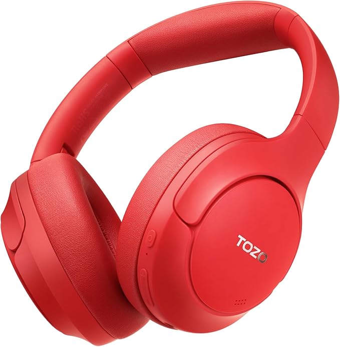 TOZO HT2 Hybrid Active Noise Cancelling Headphones, Wireless Over Ear Bluetooth by TOZO