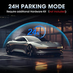 4K WiFi Rear View Mirror Camera 10’’ Mirror Dash Cam Front and Rear w Super - Image 6