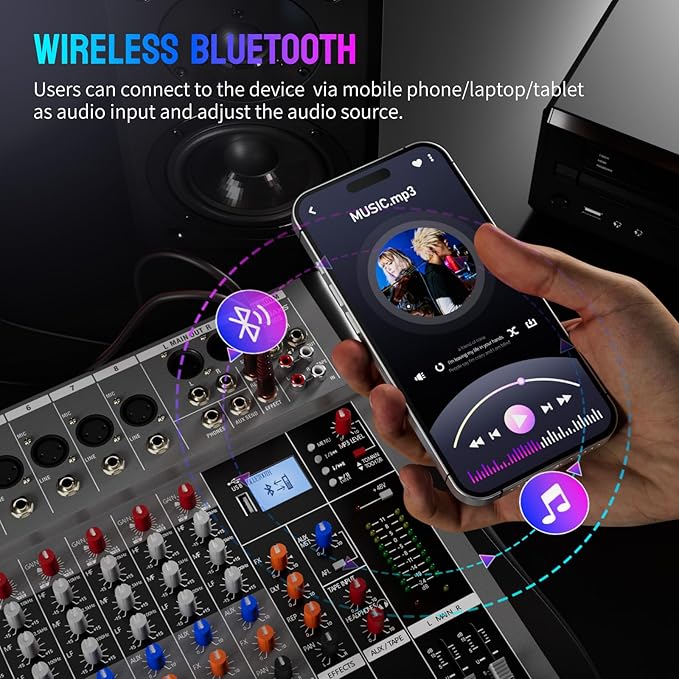 NEW BAXS Professional DJ Audio Mixer - Image 8