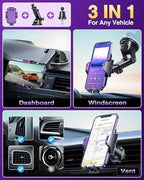 VANMASS True Military-Grade Car Phone Holder Strongest Suction & Clip Cell - Image 2