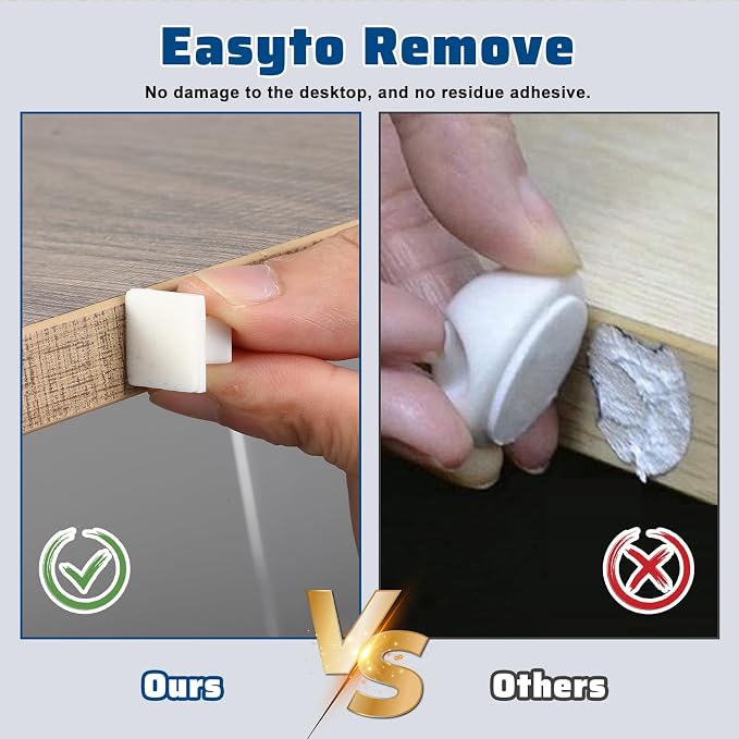 Ethernet Cable Clips Adhesive Cable Ties, Cord Management Staples - Image 7