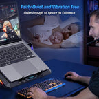 Laptop Cooling Pad with 12 Quiet Fans, Slim Portable - Image 7