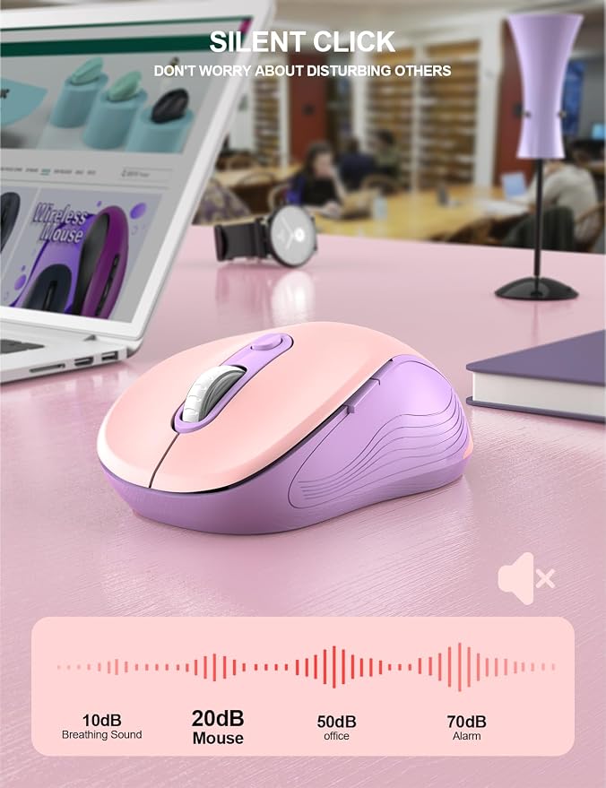 Trueque Wireless Mouse for Laptop, 2.4GHz Ergonomic Computer Mouse - Image 3
