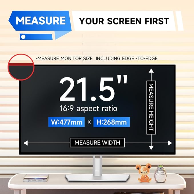 IPROKKO 【2 Pack】 21.5 inch Anti-Blue Light Monitor Screen Protector - Image 2