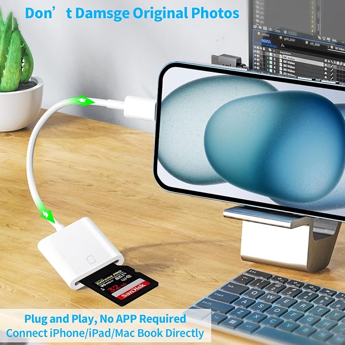 USB C SD Memory Card Reader Type C to SD Card Adapter - Image 3