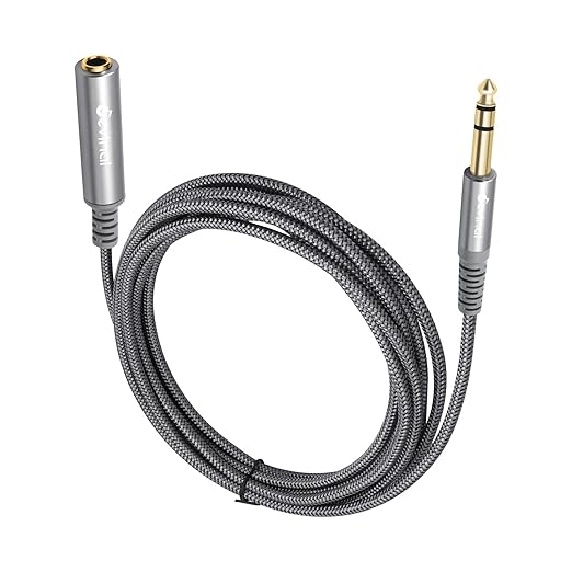 Devinal 1/4 inch Headphone Extension Cable, 6.35mm TRS Male to Female Stereo by Devinal