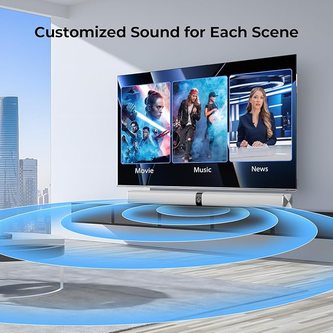 Sound Bar for Smart TV, 80W Soundbar - Image 6