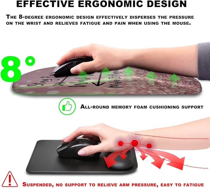 Mouse Pad Wrist Support, Ergonomic Mouse Pad - Image 5