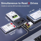Unitek USB C to SATA 6Gbps IDE Adapter External Hard Drive Converter Kit - Image 2