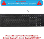Keyboard Cover Skin for Dell KM636 KB216 KB216t KB216d KB216p Wired & Wireless - Image 2
