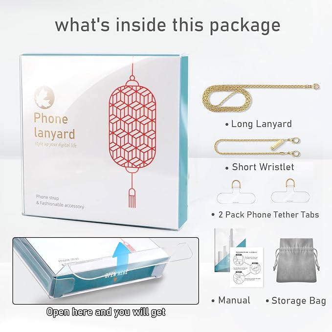 Metal Phone Chain, Crossbody Detachable Phone Lanyard - Image 5