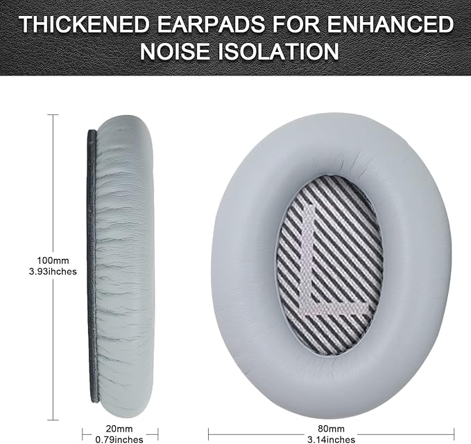 Replacement Ear Pads for Bose QuietComfort 35 35 II 15 25, Headphone Ear Covers - Image 3