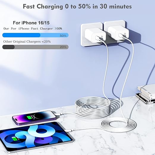 Type c Charging Block Fast Charger, USB C Charging Plug Power Adapter Compatible - Image 3