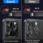 Esanik Upgrade 2 Pack for iPhone 16 Pro/iPhone 16 Pro Max Camera Lens Protector - Image 3