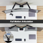 AVLT RGB Lights Dual 17”-43” Gaming Monitor Arm Desk Mount, Fits Two - Image 6