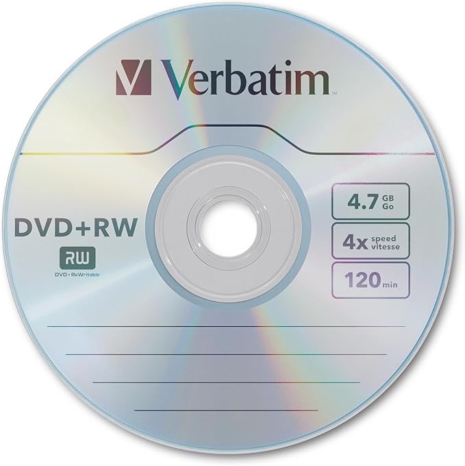 Verbatim DVD+RW 4.7GB 120Min Up to 4X Blank Discs Rewritable Up to 1000 Times - Image 2