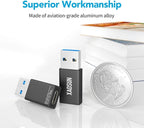 USB C Female to USB Male Adapter, 3.1 USB A to USB C Adapter, XAOSUN One-Sided - Image 7