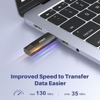 JOIOT 256GB USB C Flash Drive Dual USB 3.0 Type C + USB A Portable 2-in-1 Thumb - Image 2