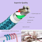 iPhone Charger, Charging Cable 4 Pack MFi Certified Nylon Braided USB to iPhone - Image 3