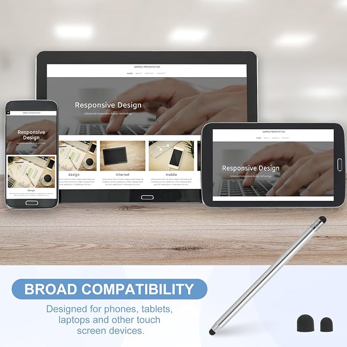 PATIKIL 5 Pcs Stylus Pens for Touch Screens, 2 in 1 High Sensitivity Universal - Image 6
