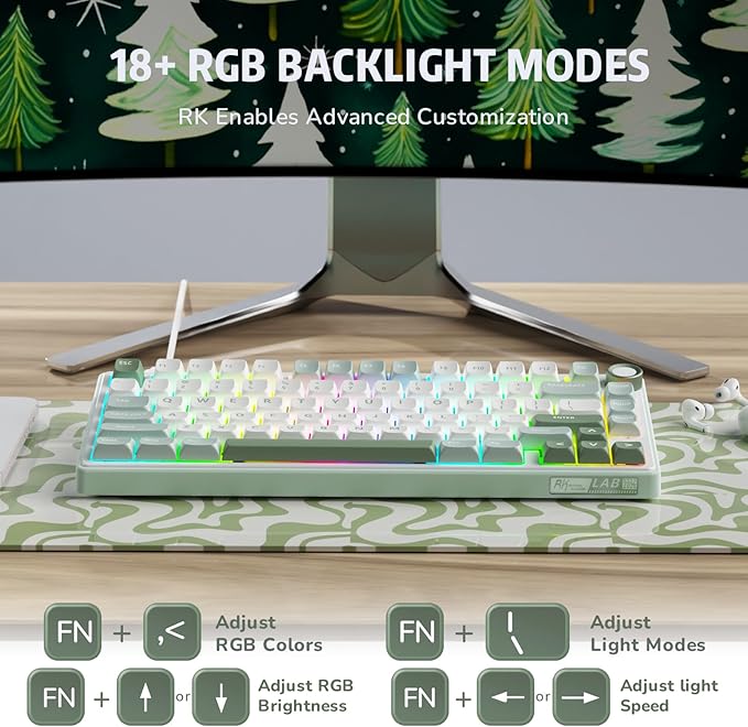 RK ROYAL KLUDGE R75 Mechanical Keyboard Wired - Image 7