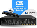 OREI 8X8 4K HDMI Matrix Switcher Extender - Image 4