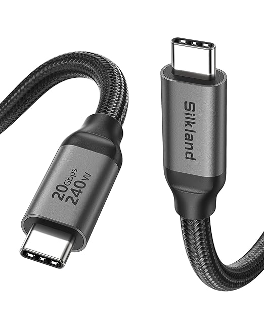 Silkland USB C Monitor Display Cable 3.3FT 4K@144Hz/60Hz, 8K USB C 3.2 Gen 2x2 by Silkland