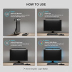 Monitor Light Bar with Touch Control, RGB Desk Lamp Full Spectrum Screen Lamp - Image 8